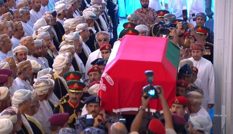 تشييع جثمان السلطان قابوس بن سعيد