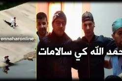 قاسي السعيد يزور الشاب الذي تم رميه بواد الرمال بقسنطينة