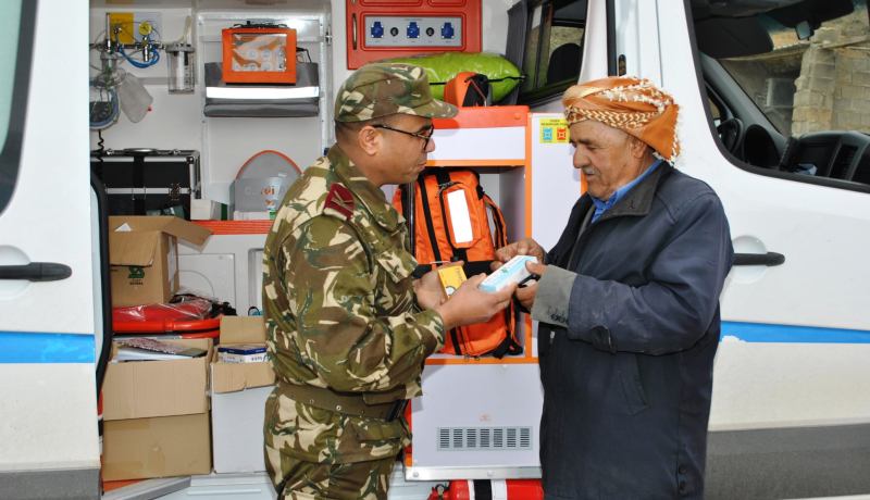 بالصور.. القافلة العسكرية للتكفل الطبي بسكان المناطق النائية تحط رحالها بأم البواقي