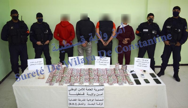 قسنطينة: الإطاحة بعصابة ترويج المؤثرات العقلية