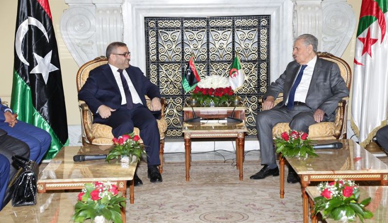 بالصور.. قوجيل يستقبل رئيس المجلس الأعلى بليبيا