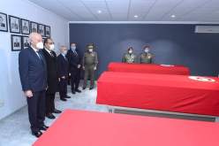 الرئيس التونسي يترحم على أرواح العسكريين الذين استشهدوا أمس في حادثة انفجار لغم
