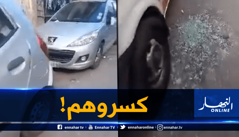 مجهولون يكسّرون زجاج أكثر من 40 سيارة وسط العاصمة