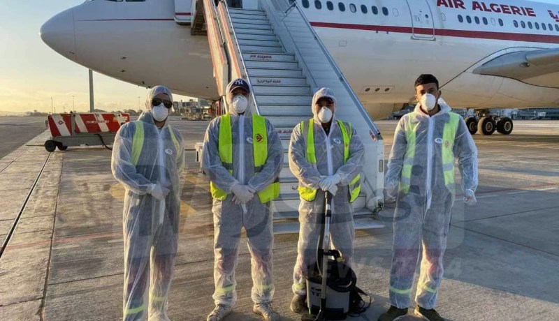 الجوية الجزائرية: الإجراءات الإحترازية تتواصل.. وتطهير كل الطائرات عند وصولها وإقلاعها من المطارات