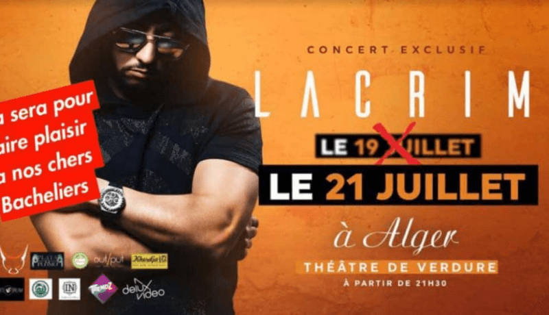 “لاكريم” يؤجّل حفله الفني بسبب “الباك”