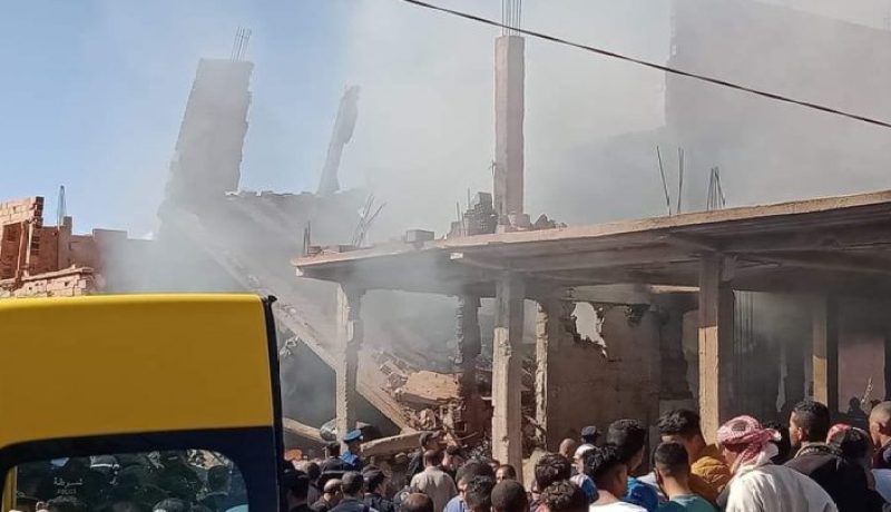 تعويضات وإعانات مالية للمتضررين من إنفجار الغاز بالبيض