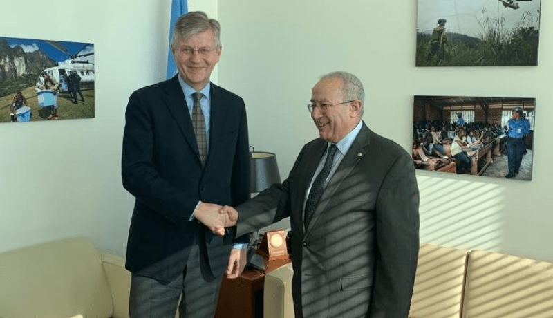 بالصور.. لعمامرة يلتقى جان بيير لاكروا