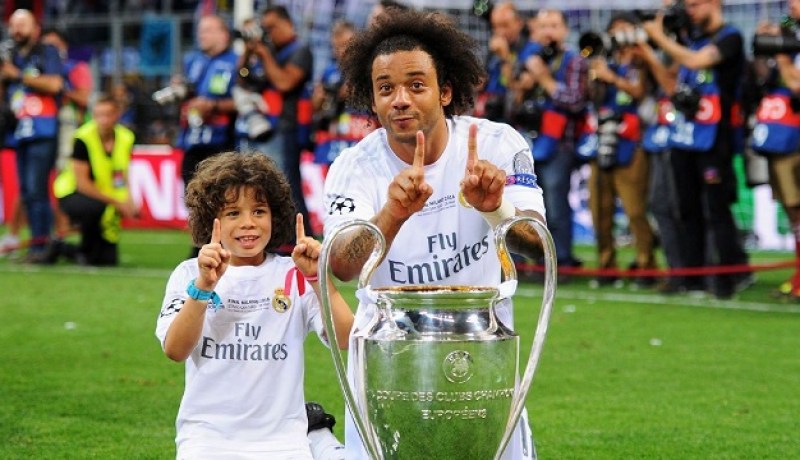 بالفيديو.. إبن مارسيلو يسجل هدفا رائعا ويلهب غرف تغيير ريال مدريد