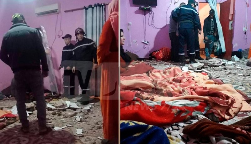 انهيار جزئي لمسكن أرملة مجاهد بقرية زلاقة بمعسكر