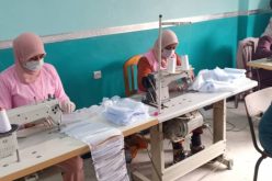 تزويد المسنين المقيمين بمراكز التضامن بكمامات من صنع مراكز التكوين