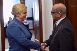 مساهل يتحادث مع نظيرته الكرواتية ماريا بيجينوفيتش بوريتش 