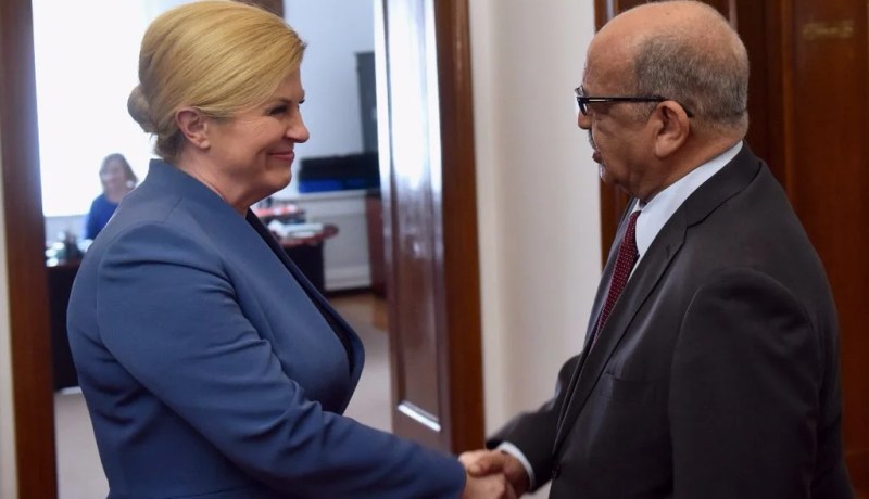 مساهل يتحادث مع نظيرته الكرواتية ماريا بيجينوفيتش بوريتش 