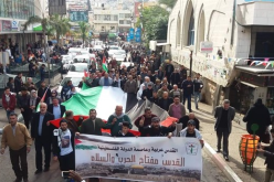 إصابات بالرصاص والغاز المسيل للدموع خلال مسيرة لدعم القدس بنابلس