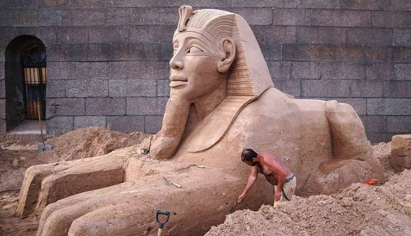 إكتشاف تمثال جديد لأبو الهول في مصر