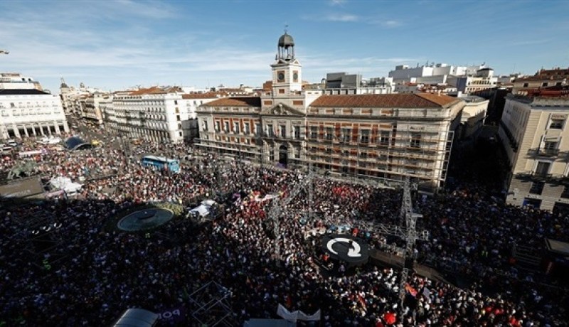 مظاهرة مدريدية حاشدة تأييدا لاستقلال كتالونيا