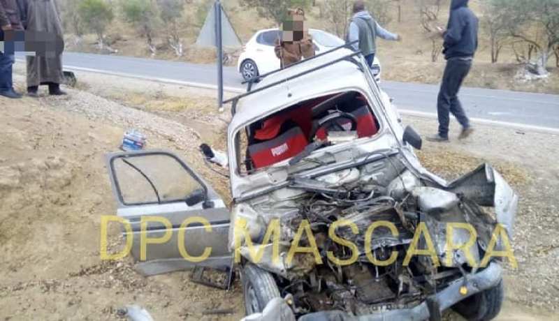معسكر: وفاة شخص وإصابة 4 آخرين في حادث مرور