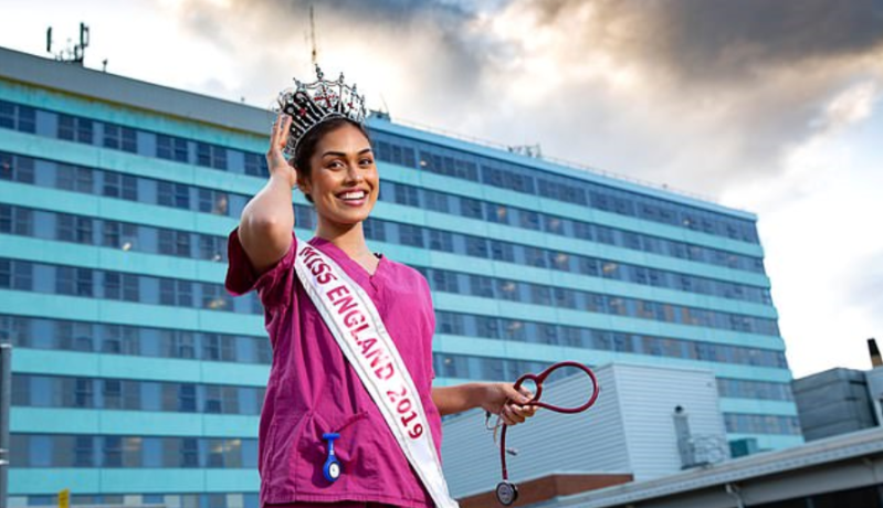 ملكة جمال إنجلترا تعود إلى عملها كطبيبة لمواجهة كورونا