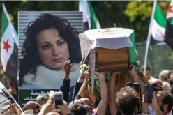 تشييع جثمان الفنانة السورية مي سكاف بباريس