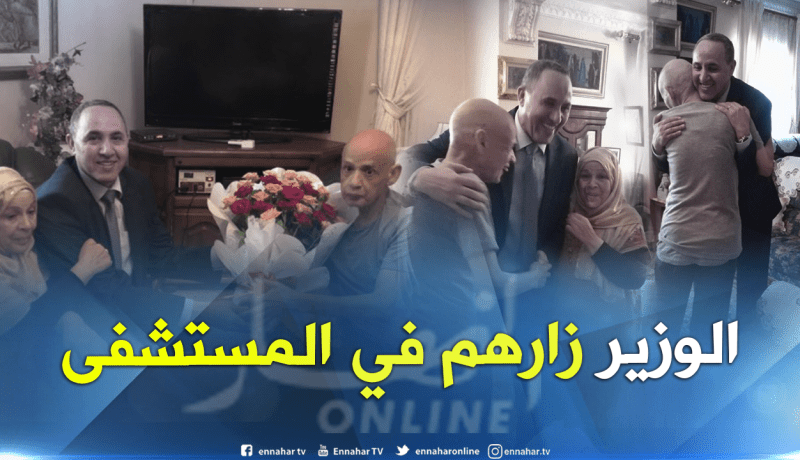بالصور.. ميهوبي يزور الفنانين فارس بوخاتم و محمد بوكرش