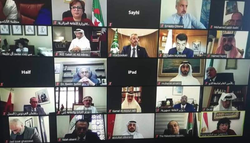 بن دودة تشارك في المؤتمر الاستثنائي لوزراء الثقافة بالوطن العربي