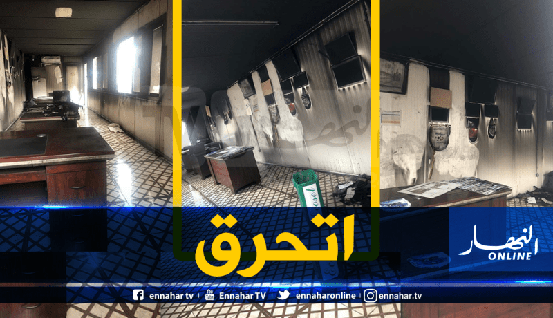 بالصور.. حريق بأحد مكاتب مقر وفاق سطيف