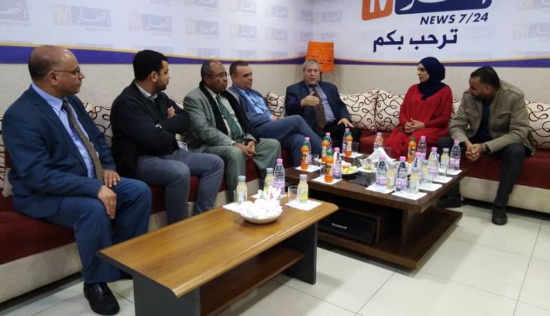 بالصور.. وفد من السلطة المستقلة للانتخابات يزور مجمع النهار