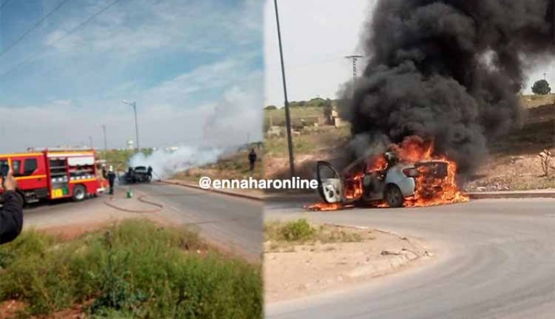 نجاة شاب إثر احتراق سيارة وانفجارها في وهران