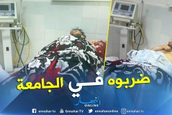 بالفيديو والصور.. مجهولون يعتدون على طالب بجامعة وهران2