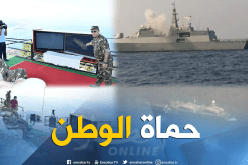 بالصور.. الفريق أحمد قايد صالح يحضر تمرين رمي بحري في وهران