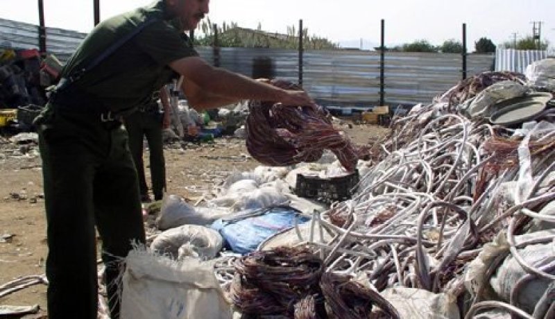 وهران.. حجز 65 كيلوغرام  من الكوابل النحاسية