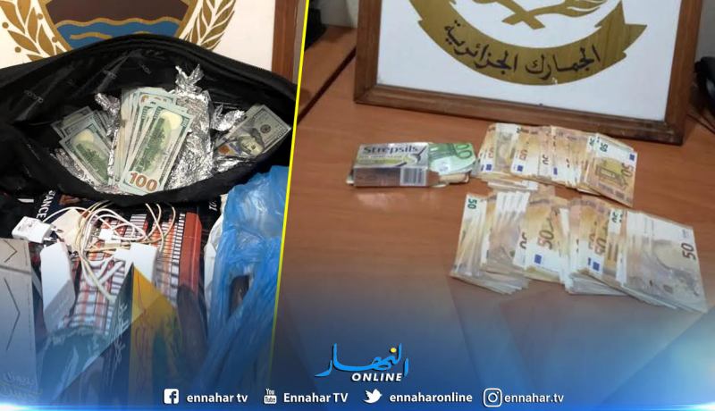 بالصور.. أحباط محاولة تمرير 7300 أورو و30 الف دولار عبر مطار وهران