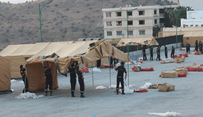 ميلة.. نصب 85 خيمة إضافية بمحطة نقل المسافرين لإيواء العائلات المتضررة من الزلزال
