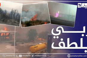 حريق مهول في عزازقة بمنطقة بين قريتي الشرفة و ايت بوعدة