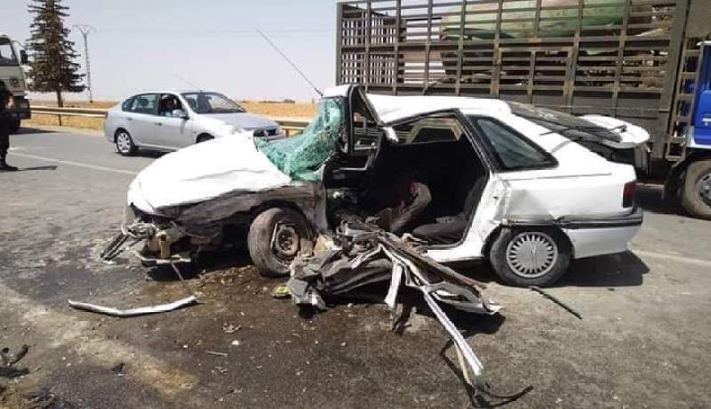 وفاة شاب إثر إصطدام سيارة بشاحنة في سطيف