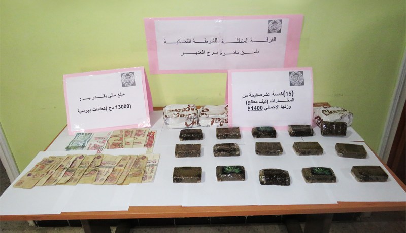 برج بوعريريج: الإطاحة بشبكة إجرامية وحجز كمية من الكيف المعالج