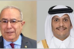 لعمامرة يتلقى إتصالا هاتفيا من نظيره القطري