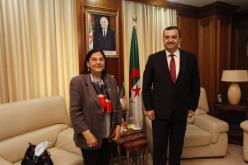 عرقاب يتباحث سبل تطوير التعاون في مجال المحروقات والكهرباء مع سفيرة اليونان