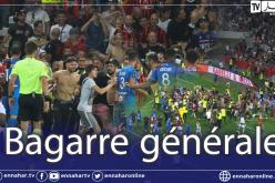 بالفيديو.. توقيف مواجهة “نيس-مارسيليا” بسبب شجار  باييت مع أنصار نيس