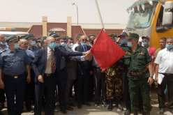 إعطاء إشارة إنطلاق قافلة المنتوجات الموجهة للتصدير نحو السوق الافريقية