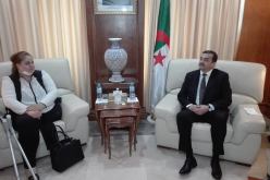 وزير الطاقة يستقبل البطلة الرياضية البارالمبية نسيمة صايفي