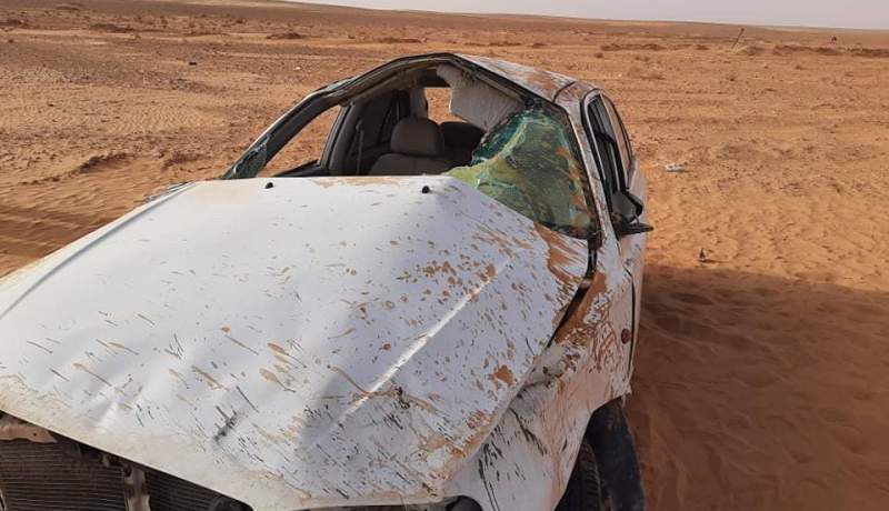 المنيعة: وفاة شخصين اثر انحراف سيارة