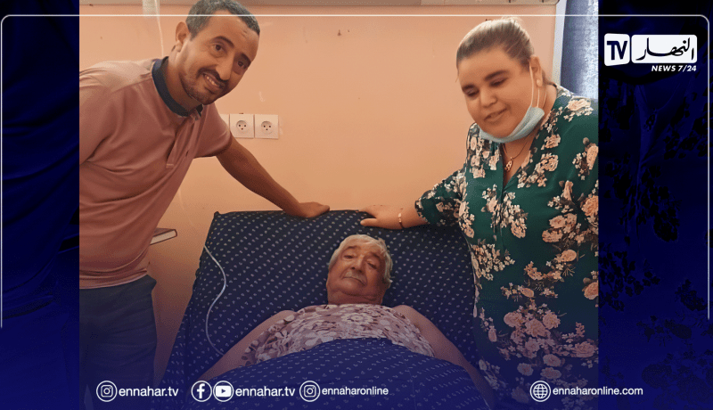 بختة وعبد القادر ضيفان يطمئنان على محمد حزيم