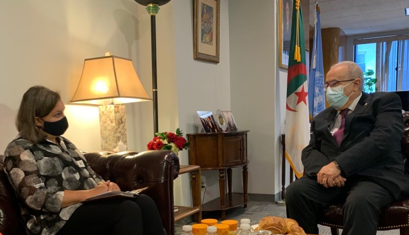 لعمامرة يلتقي نائبة وزير الخارجية الأمريكي فيكتوريا نولاند