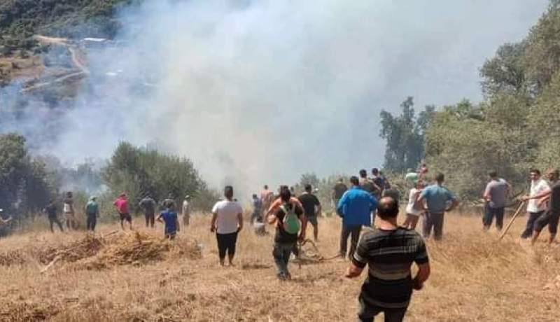 بجاية: نشوب حريق بغابة أكفادو و المواطنون يهرعون لإخماده