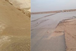 إرتفاع منسوب مياه واد جدي يغلق الطريق 60 الرابط بين بلديتي سيدي خالد و رأس الميعاد