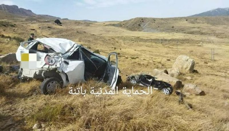 باتنة: 3 قتلى وجريحين في إصطدام بين سيارتين