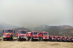 إندلاع حريق في غابة دوار تيكرشين بتيبازة