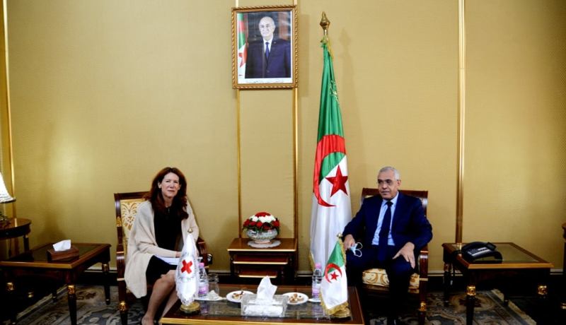 وزير العدل يستقبل الممثلة الدائمة للجنة الدولية للصليب الأحمر بالجزائر