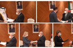 ‏لعمامرة يستقبل السفراء الجدد لدى الجزائر