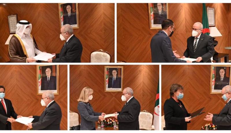 لعمامرة يستقبل السفراء الجدد لدى الجزائر